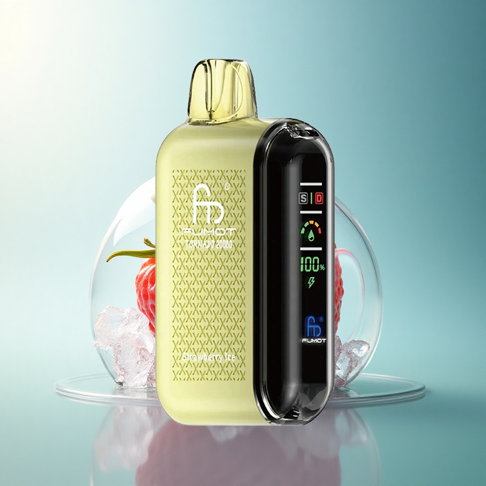 Fumot Tornado 20000 Puffs Strawberry Ice Dual Mesh 850mAh