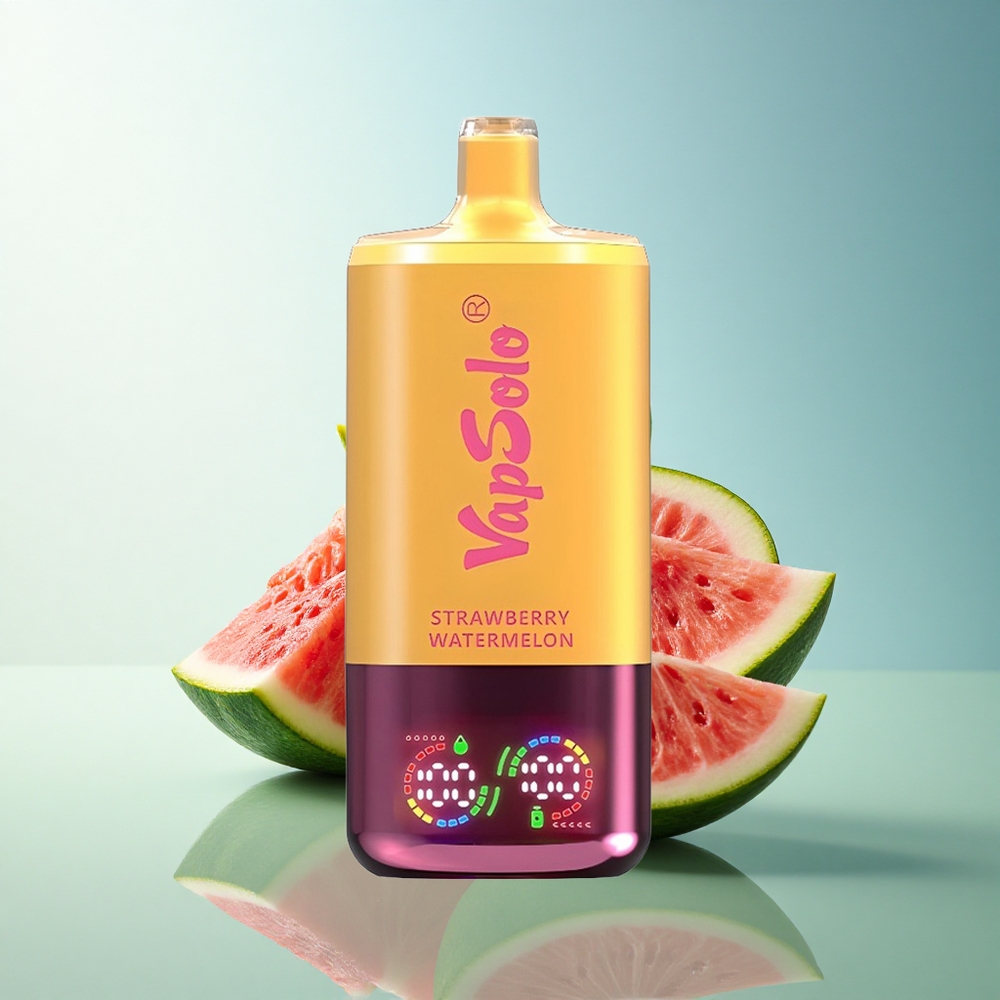 Vapsolo Triple 30000 Puffs Strawberry Watermelon & Lemon Peach Triple 40ml Nicotine
