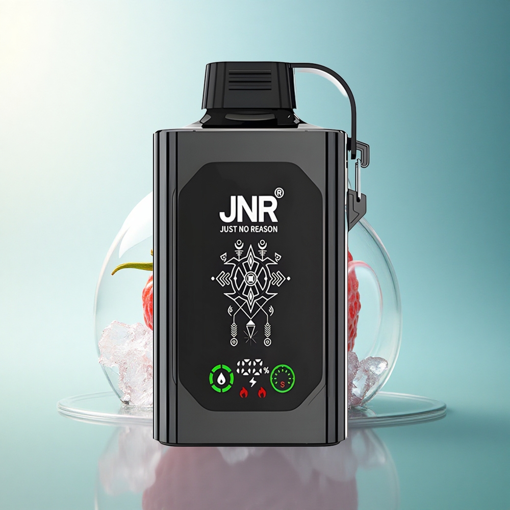 JNR Shisha Hookah Box 20500 Strawberry Ice HD Display Dual Mesh Coil 25ml