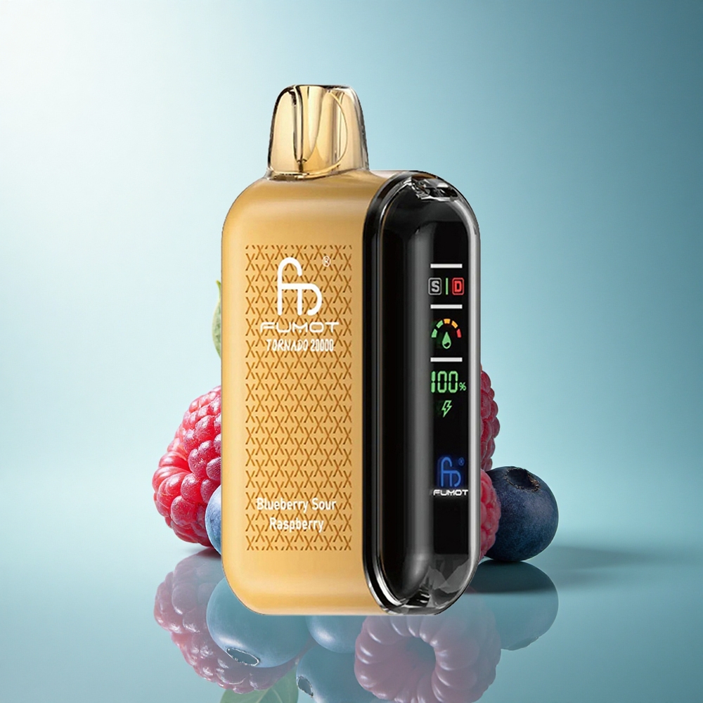 Fumot Tornado 20000 Puffs Blueberry Sour Raspberry Dual Mesh Coil 850mAh