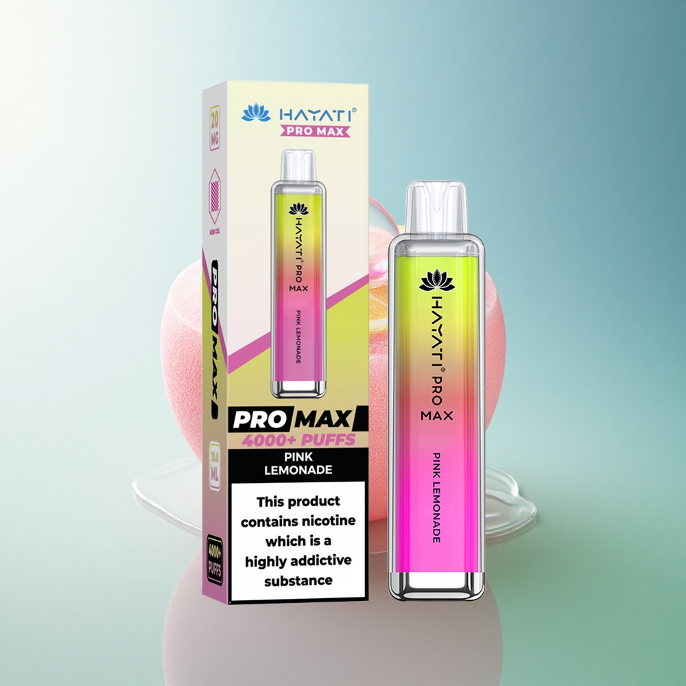 Hayati Pro Max 4000 Puffs Pink Lemonade Dual Mesh 1400mAh 5% Nicotine