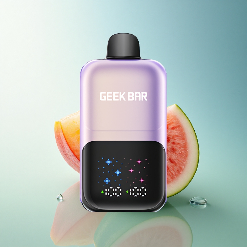 GEEK BAR 2GO 20ml 50000 Puffs Peach Mango Watermelon Ice Dual Tank Adjustable Coolness 5% Nicotine