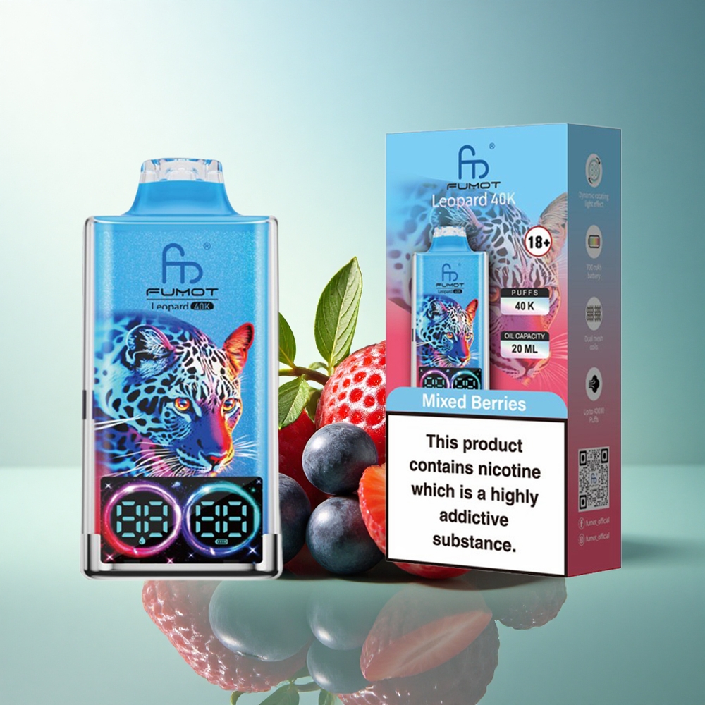 Fumot Leopard 40K Puffs Mixed Berries Dual Mesh 5% Nicotine 700mAh