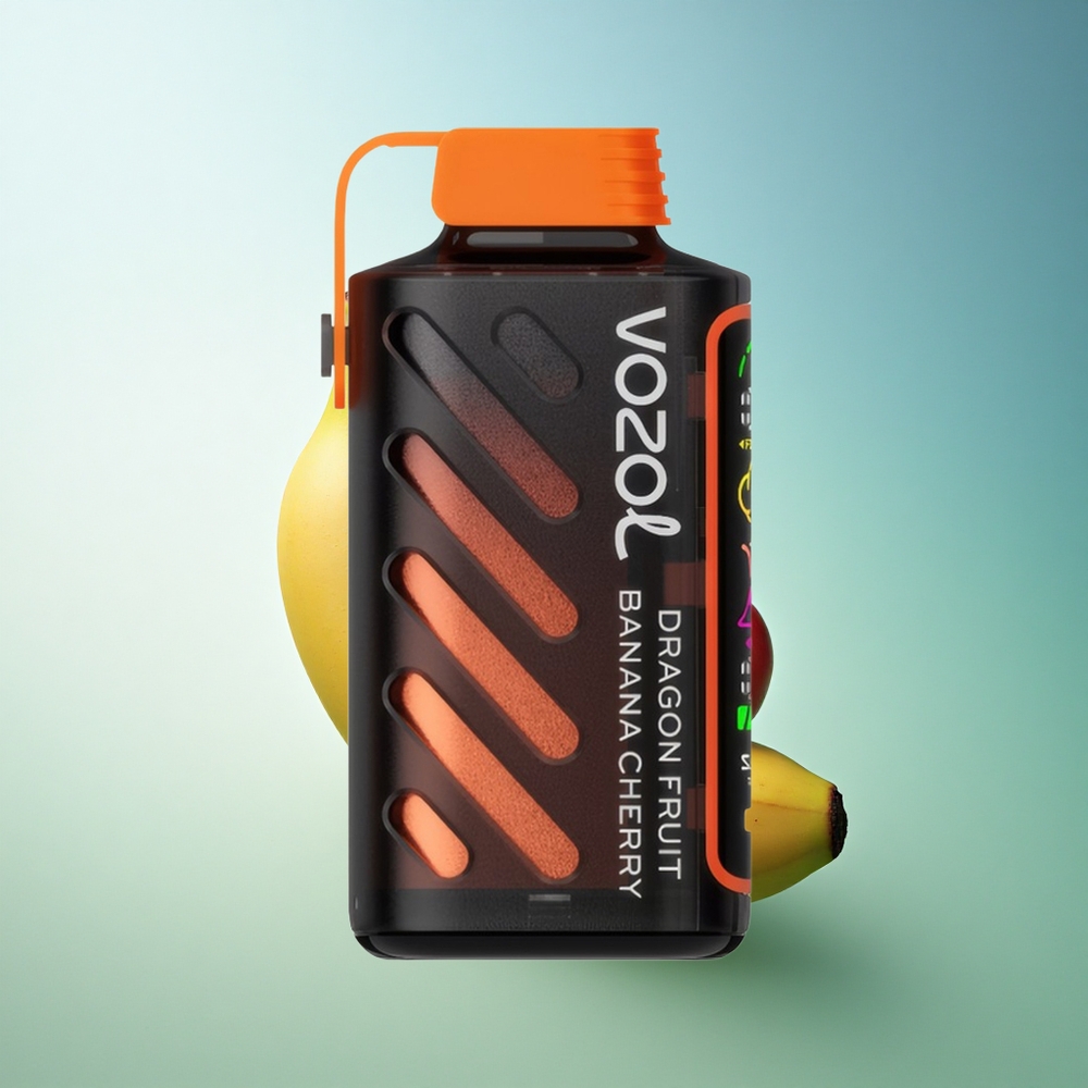 VOZOL Gear Power 20000 Puffs Dragon Fruit Banana Cherry Dual Mesh Full Screen 20mL 50mg Nicotine