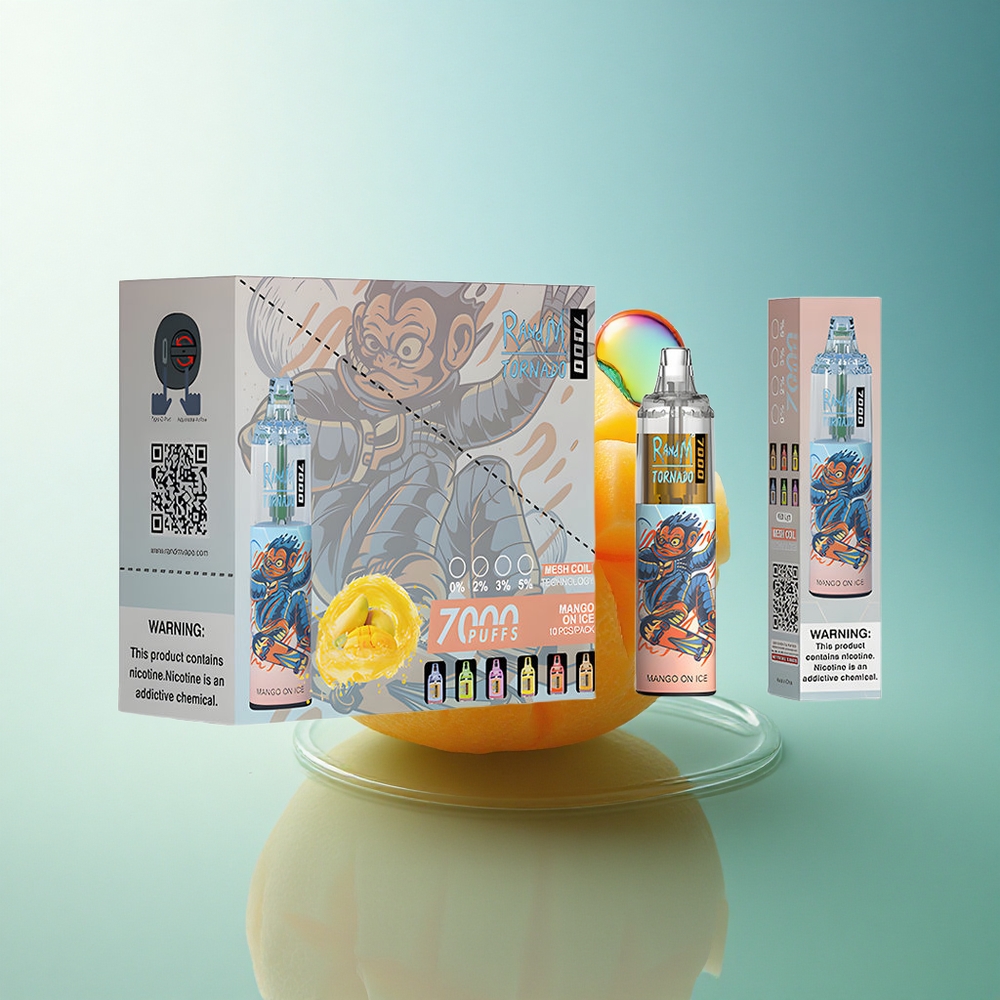 RandM Fumot Tornado 7000 Puffs Mango On Ice Mesh Coil 850mAh