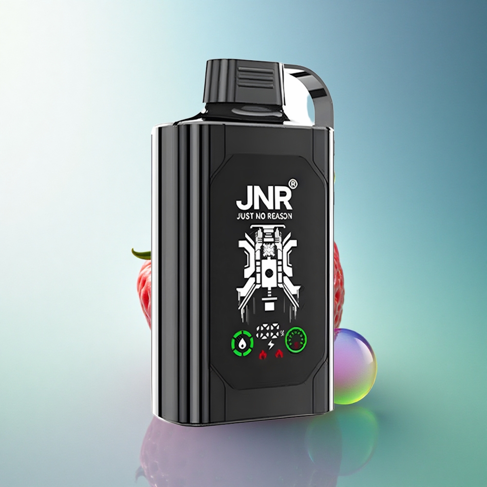 JNR Shisha Hookah Box 20500 Strawberry Grape HD Display Dual Mesh Coil 25ml