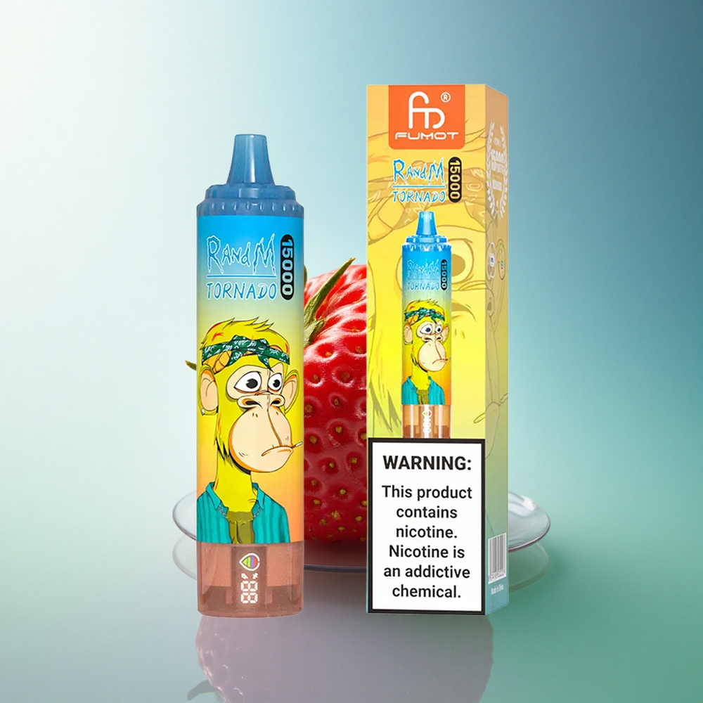 RandM Fumot Tornado 15000 Puffs Strawberry 25ml 850mAh Mesh