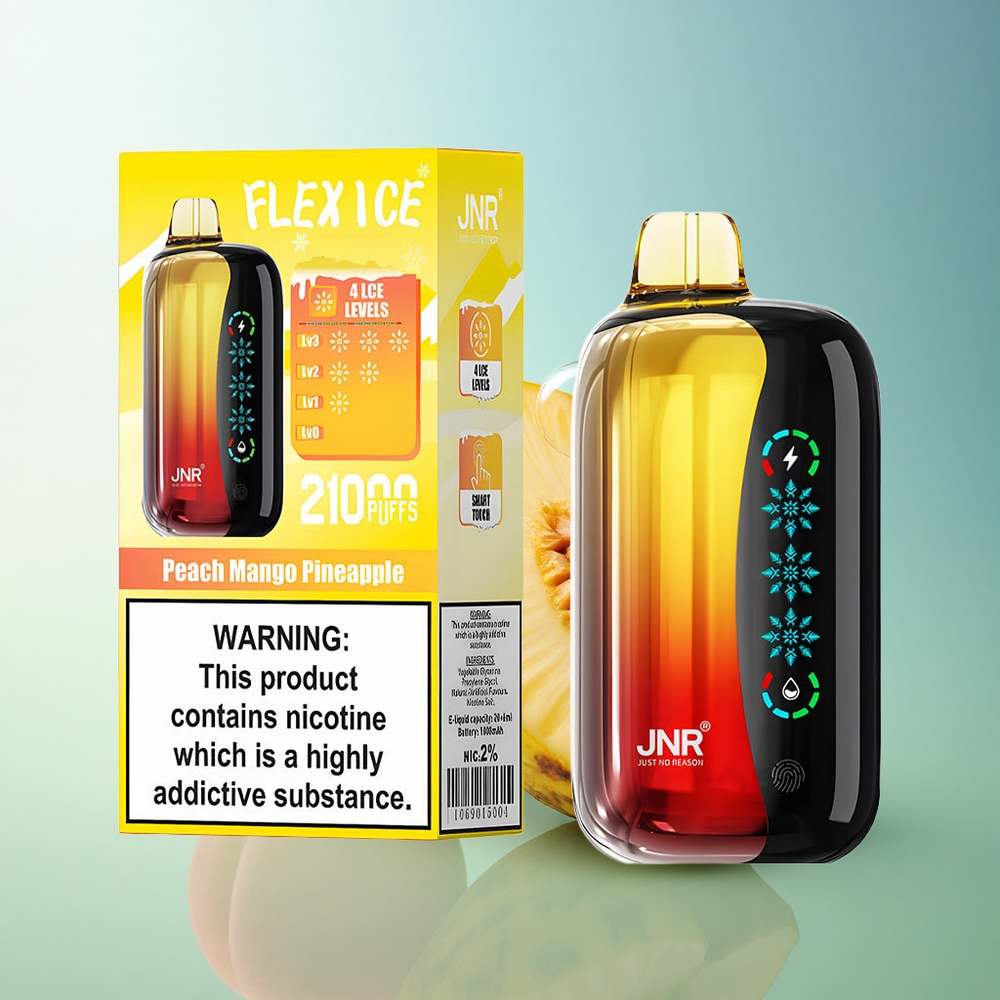 JNR Flex Ice 21000 Peach Mango Pineapple Ice Adjustable Touch Screen 1000mAh