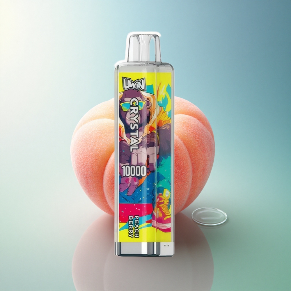 Uwin Crystal 10000 Puffs Peach Berry RGB with 5% Nicotine and 650mAh