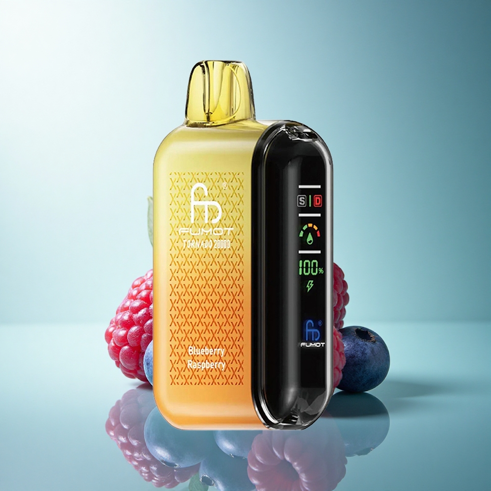 Fumot Tornado 20000 Puffs Blueberry Raspberry Dual Mesh 20ml 850mAh 2% Nicotine
