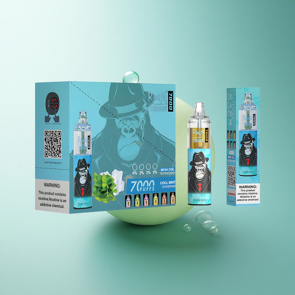 RandM Fumot Tornado 7000 Puffs Cool Mint Mesh Coil 850mAh Air-Adjustable