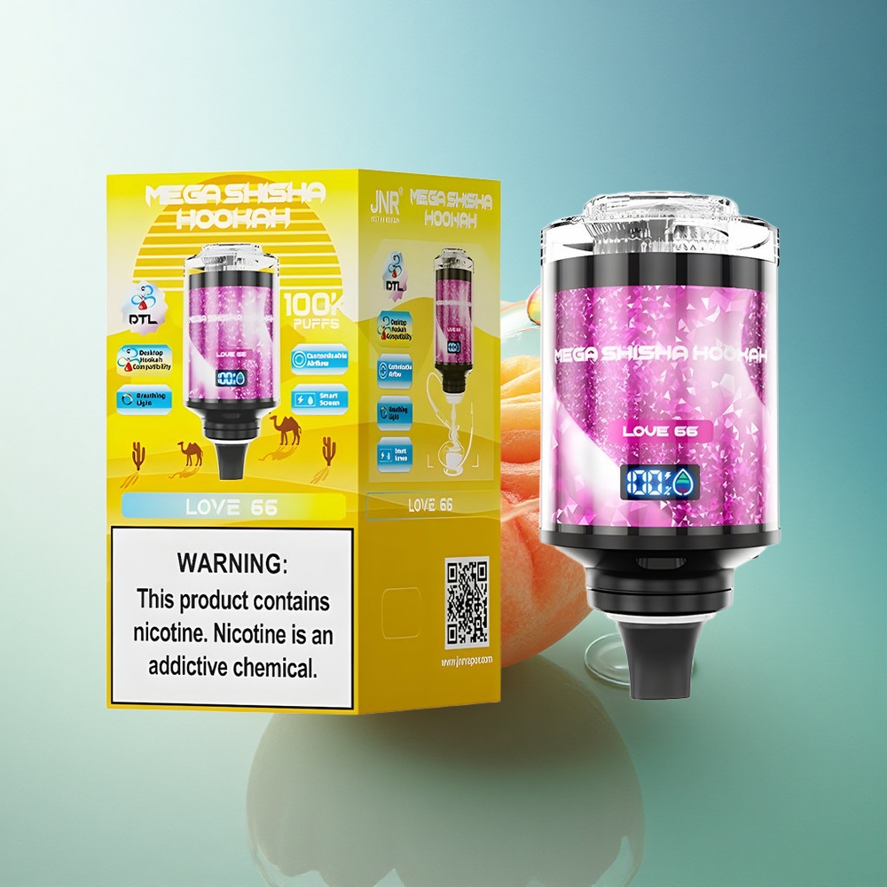 JNR Mega Shisha Hookah 100K Love 66 2200mAh 60ml 2% nicotine