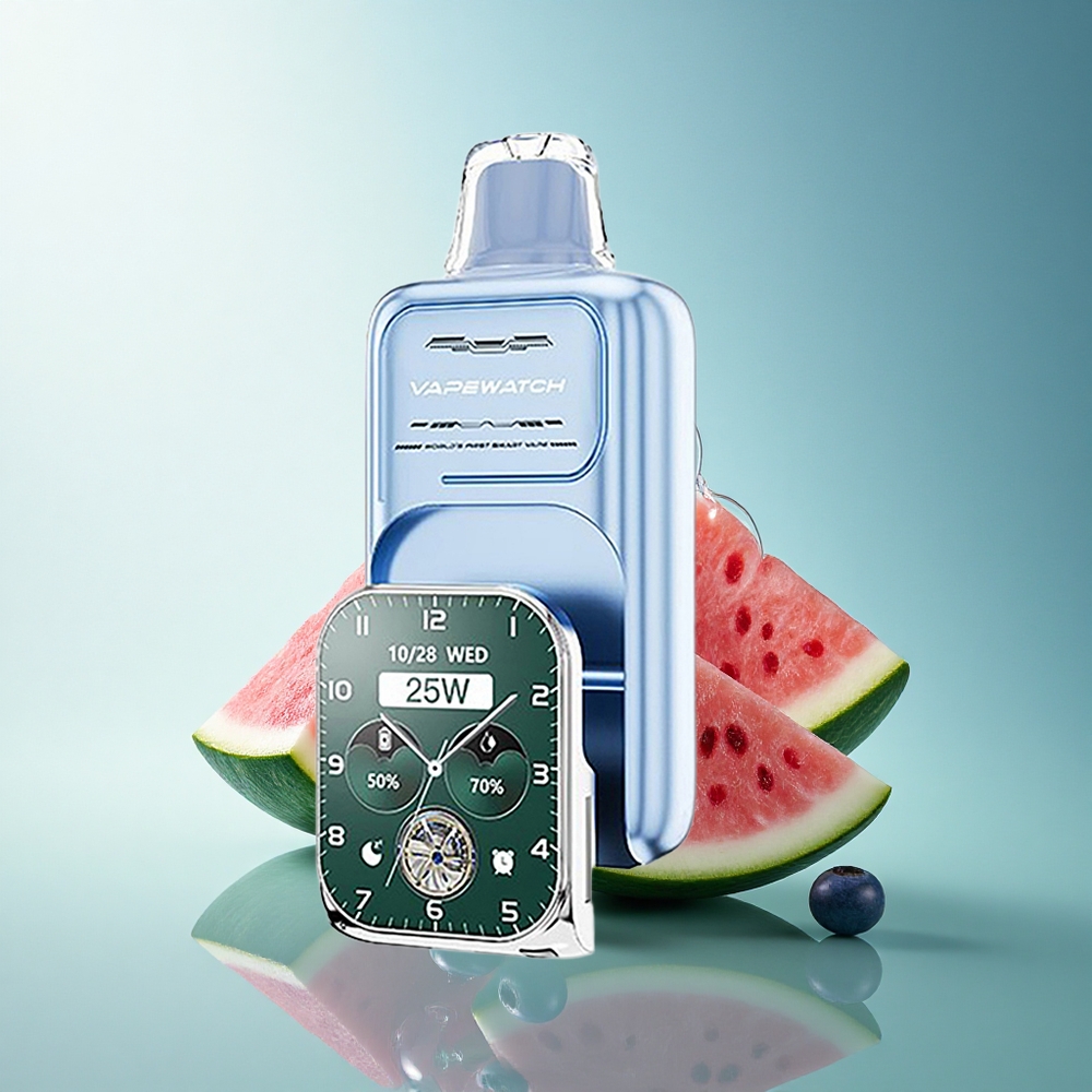 JNR VapeWatch 30000 Blueberry Watermelon Dual Mesh 19mL 5% Nicotine