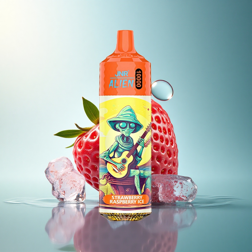 JNR Alien 10000 Strawberry Raspberry Ice 850mAh RGB
