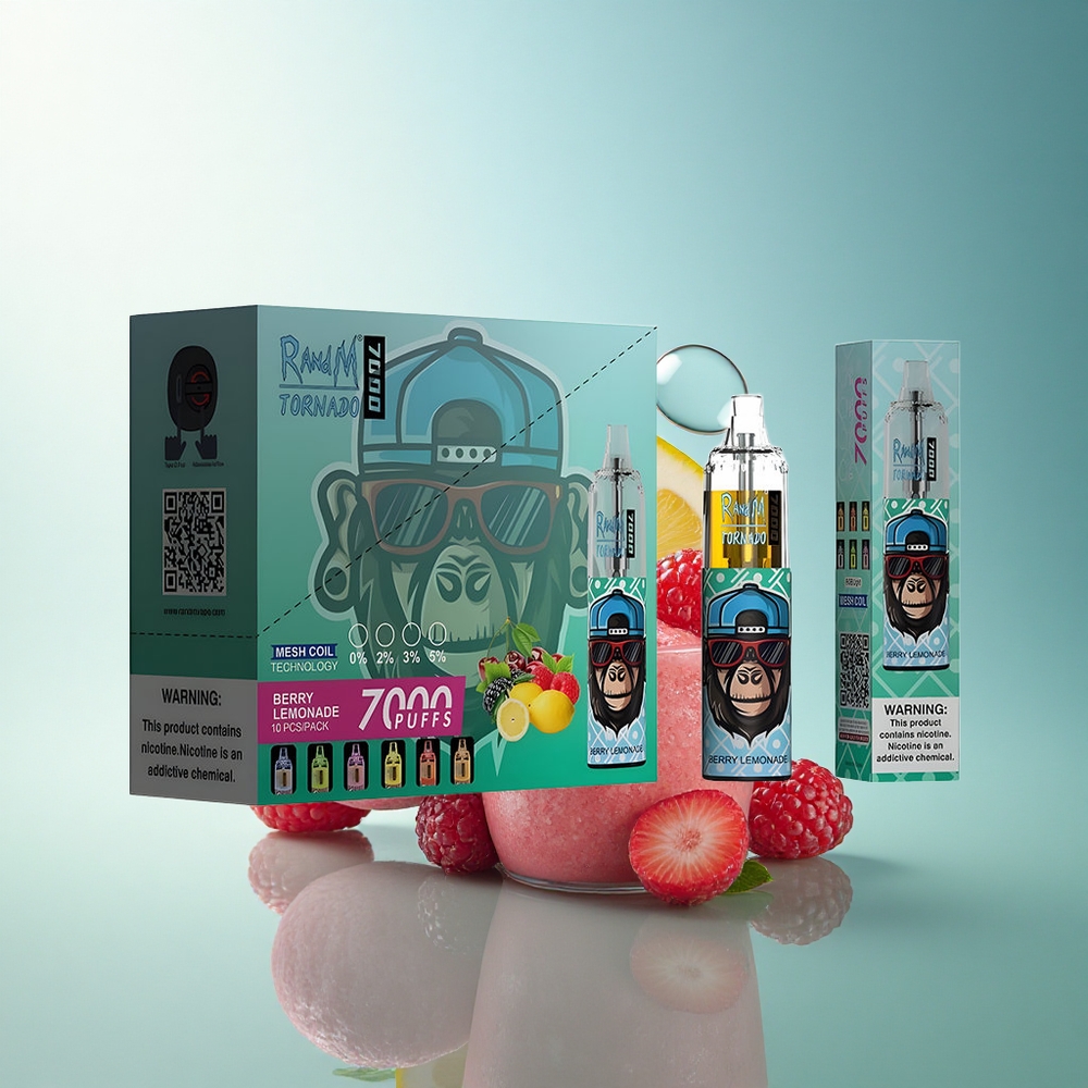 RandM Fumot Tornado 7000 Puffs Berry Lemonade Mesh Coil 850mAh