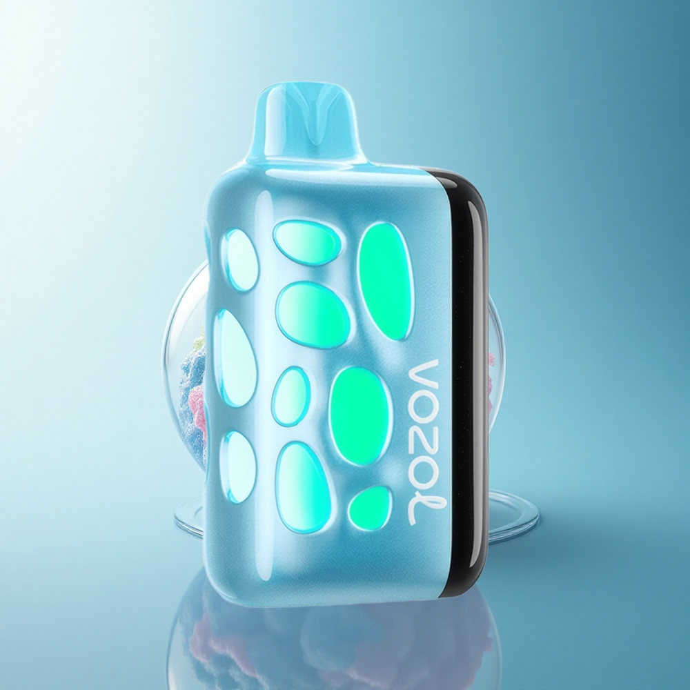 VOZOL RAVE 40000 Puffs Glowing Eclipse Blue Razz Ice 1000mAh