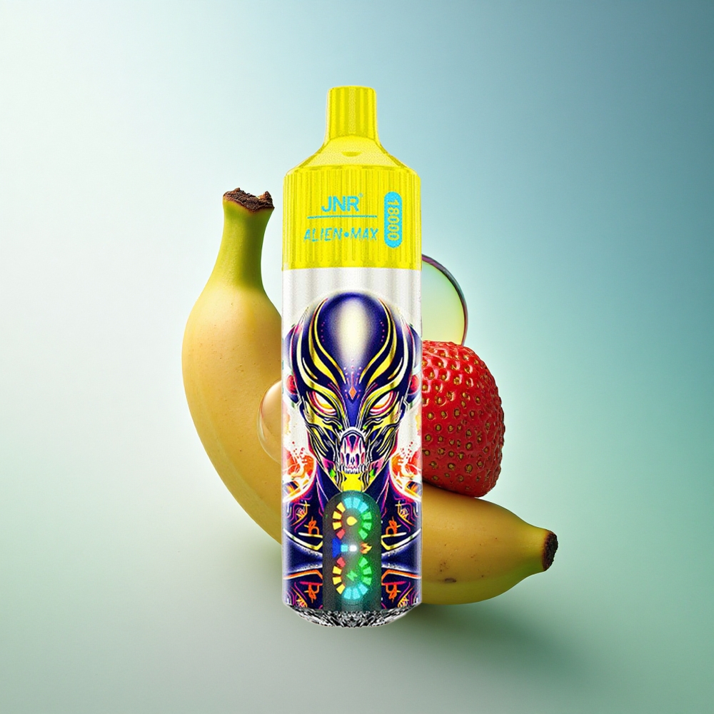 JNR Alien Max 18000 Strawberry Banana Dual Mesh 850mAh