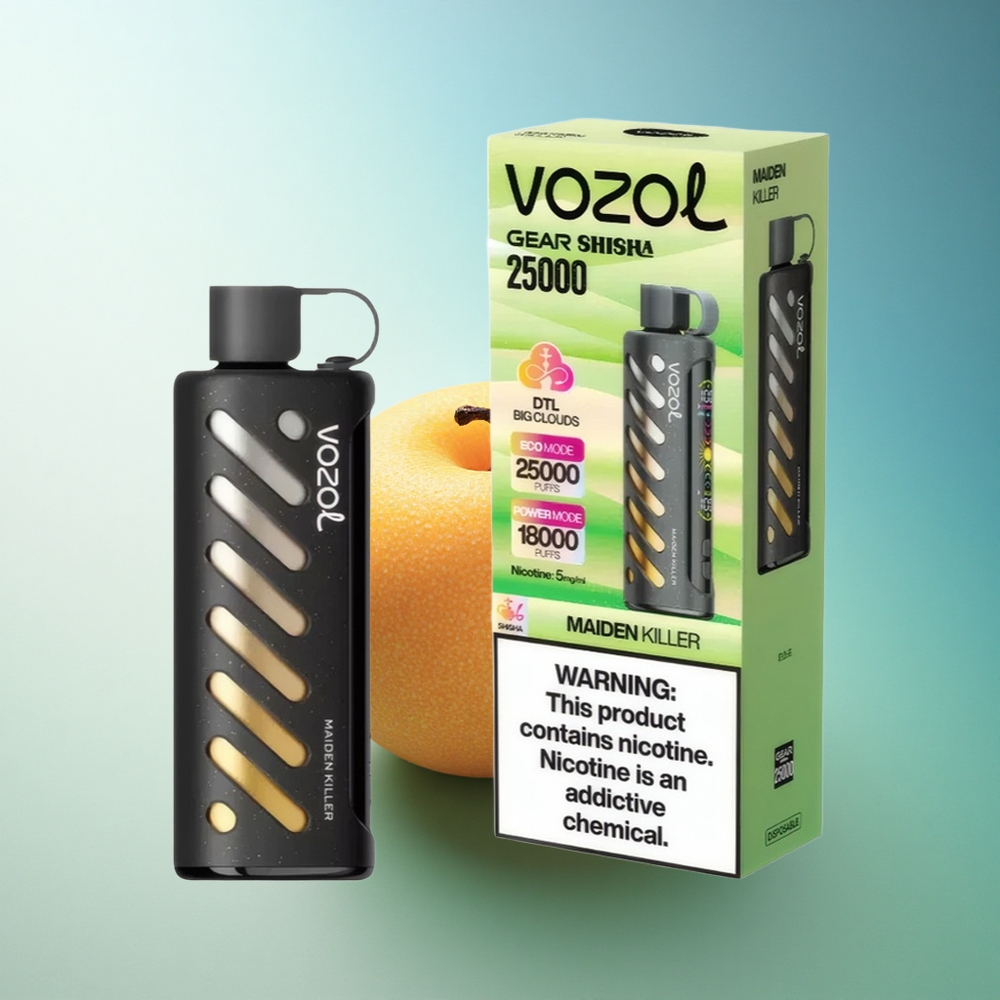 VOZOL Gear Shisha 25000 Puffs Maiden Killer Dual Mesh 1000mAh 5mg Nicotine