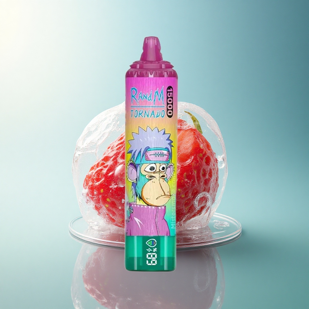 RandM Fumot Tornado 15000 Puffs Iced Strawberry 25ml Mesh