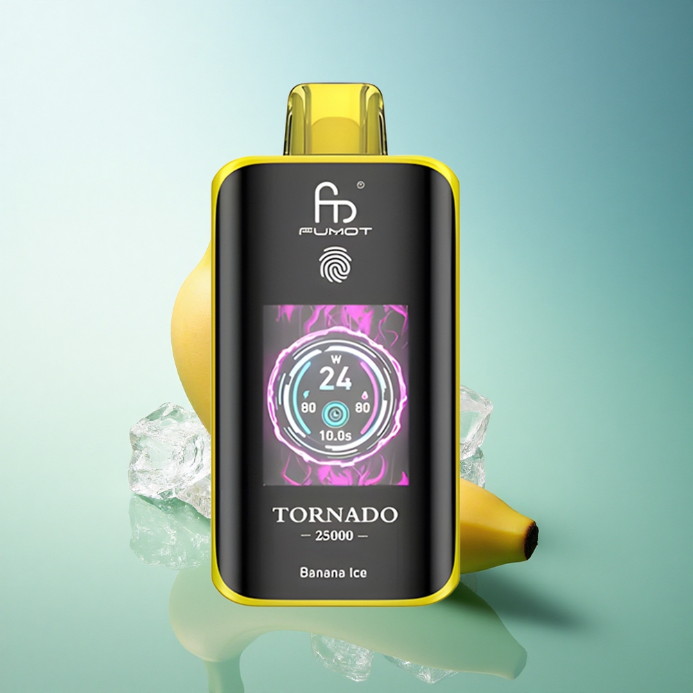 Fumot Tornado 25000 Puffs Banana Ice HD Screen 700mAh