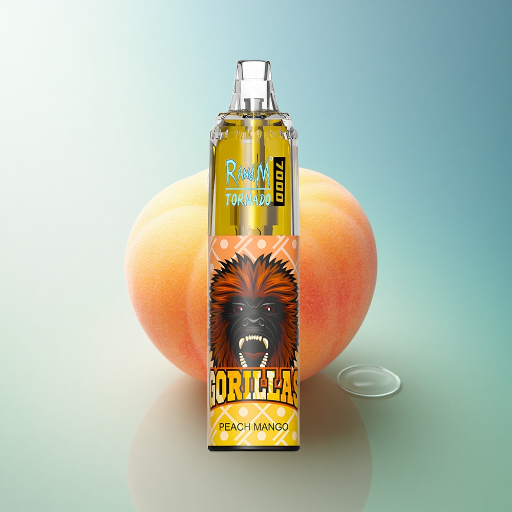 RandM Fumot Tornado 7000 Puffs Peach Mango Mesh Coil 14ML 850mAh