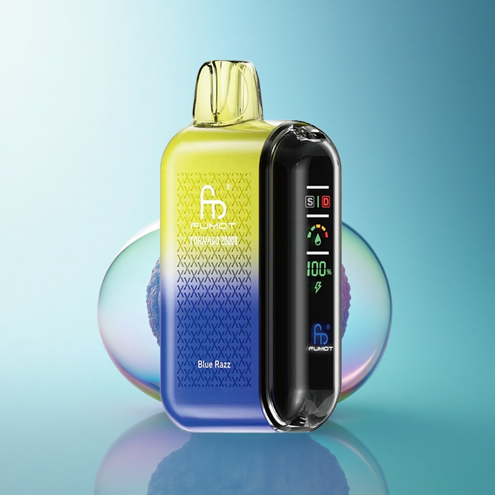 Fumot Tornado 20000 Puffs Blue Razz Dual Mesh 850mAh