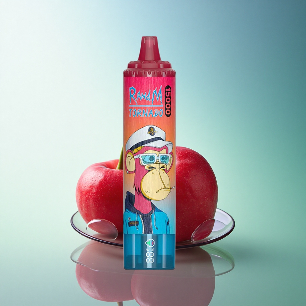 RandM Fumot Tornado 15000 Puffs Cherry LCD Mesh 25ml 5% Nicotine