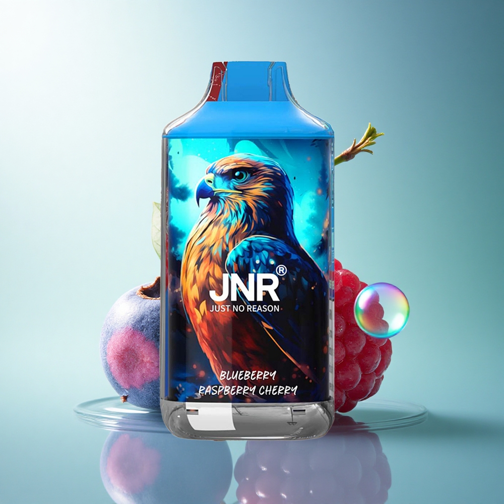 JNR Falcon 16000 Blueberry Raspberry Cherry 850mAh Dual Mesh 22ml Nicotine 0%2%