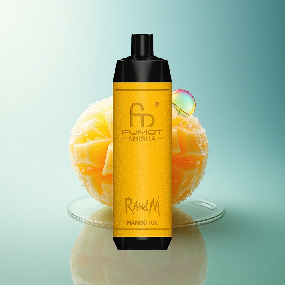 RandM Fumot Shisha 10000 Puffs Mango Ice 18ml 850mAh 0.5% Nicotine