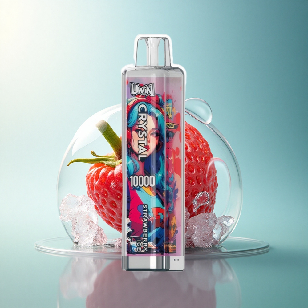 Uwin Crystal 10000 Puffs Strawberry Ice RGB 650mAh 18ml
