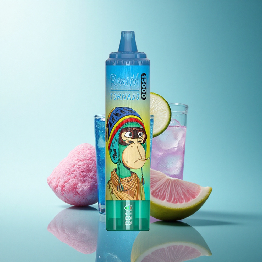 RandM Fumot Tornado 15000 Puffs Blue Razz Lemonade 25ml 5% Nicotine Mesh Coil