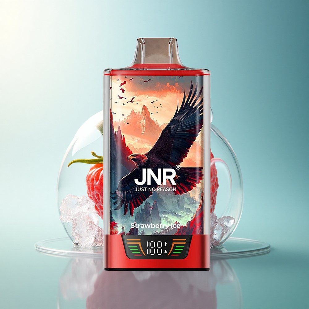 JNR Falcon Pro 28000 Strawberry Ice 950mAh 5% Nicotine Dual Mesh