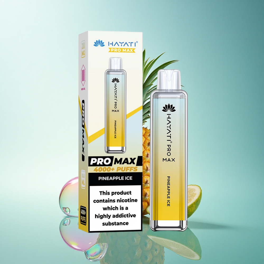 Hayati Pro Max 4000 Puffs Pineapple Ice Rechargeable Dual Mesh 1400mAh