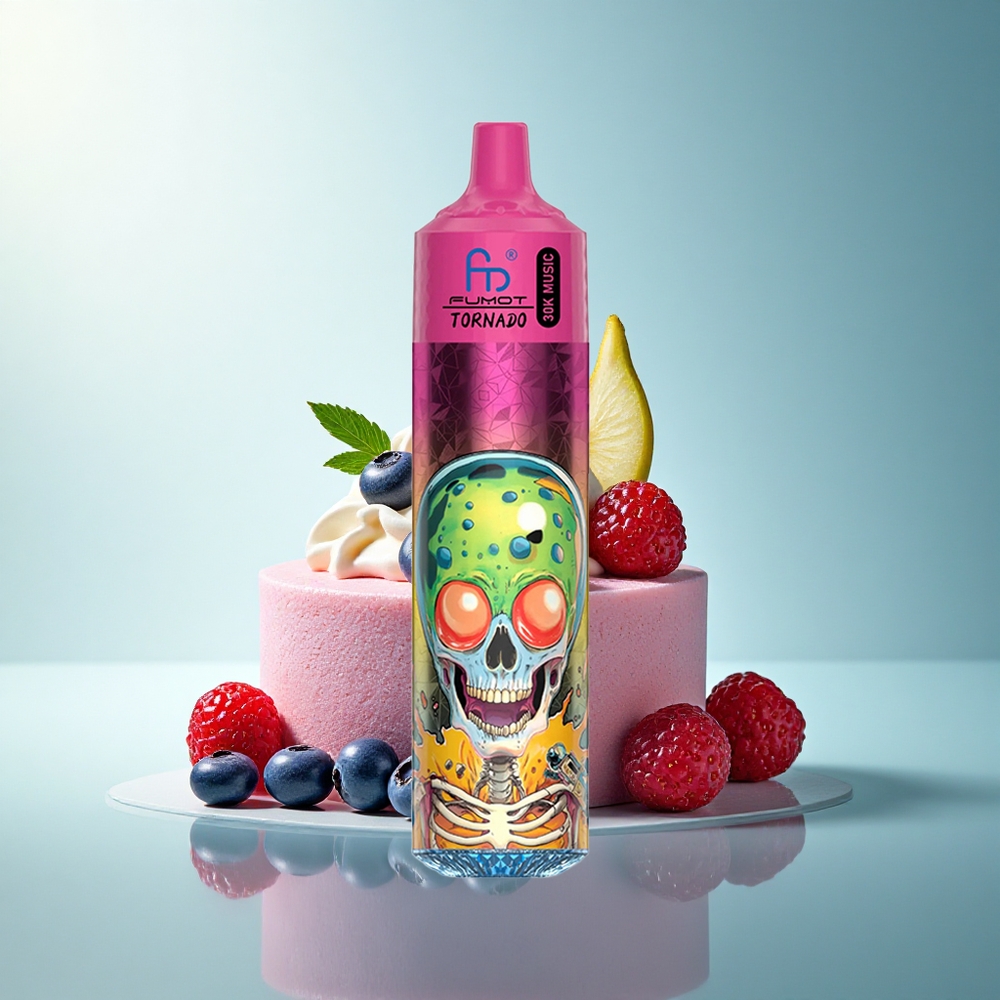 Fumot Randm Tornado 30000 Puffs Blueberry Strawberry Raspberry Ice Cream 30mL 5% Nicotine 600mAh