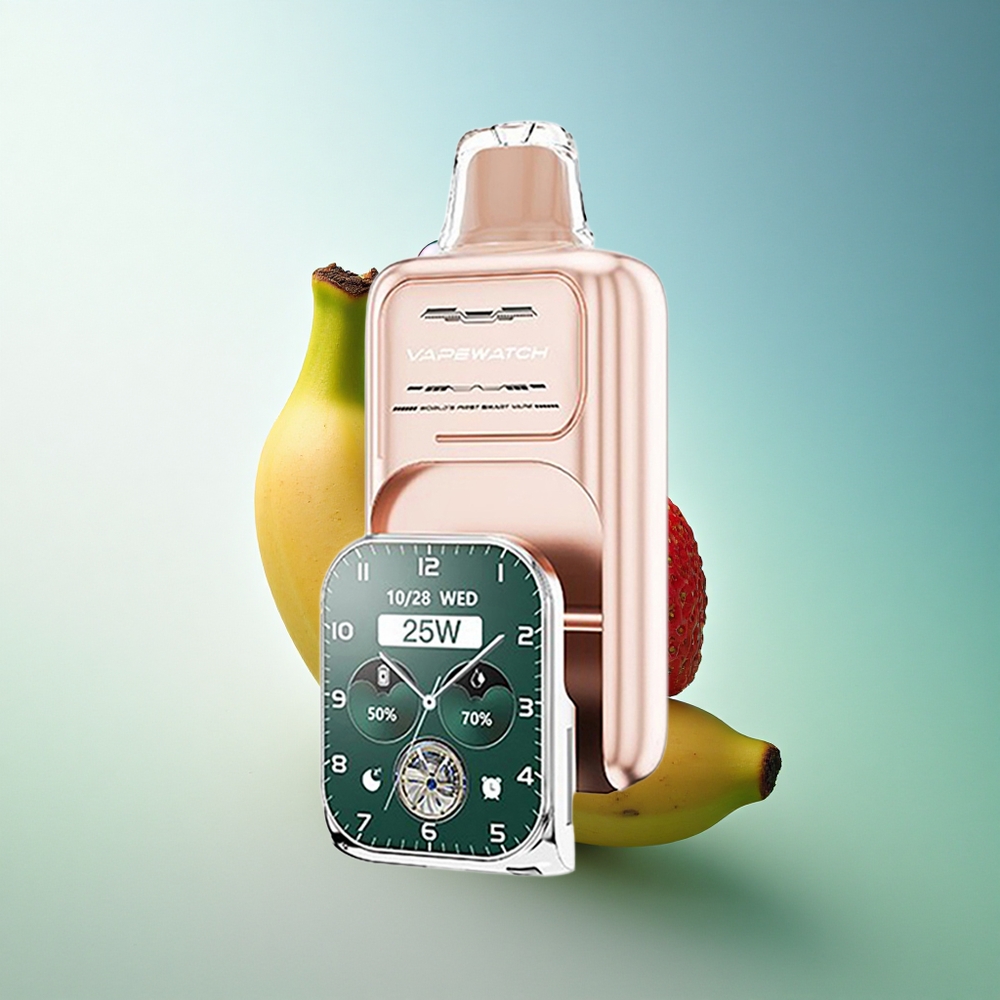 JNR VapeWatch 30000 Strawberry Banana Dual Mesh 1000mAh Type-C