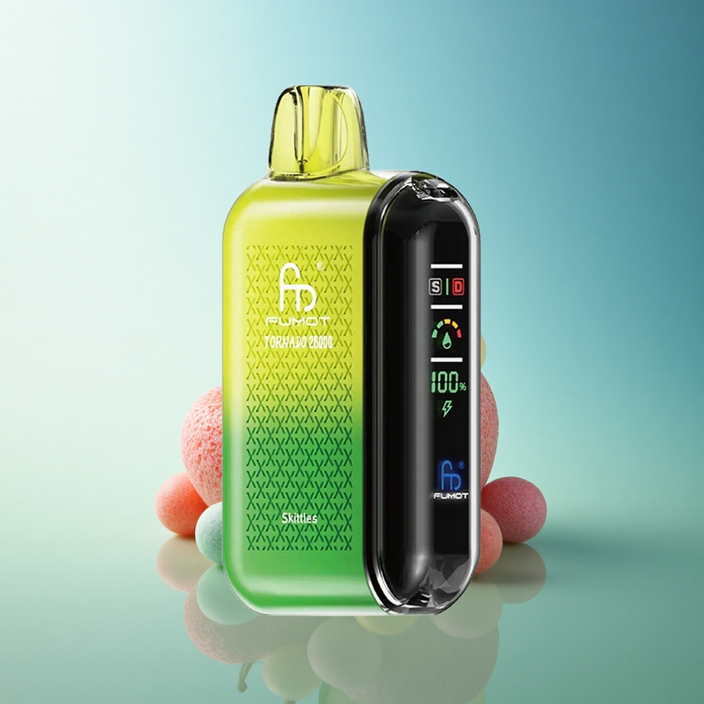 Fumot Tornado 20000 Puffs Skittles Dual Mesh Coil 850mAh Airflow Control