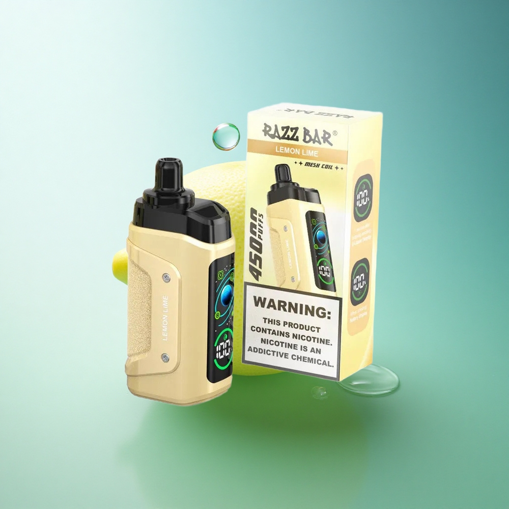 Razz Bar 45000 Puffs Lemon Lime Mesh Coil 20mg Nicotine