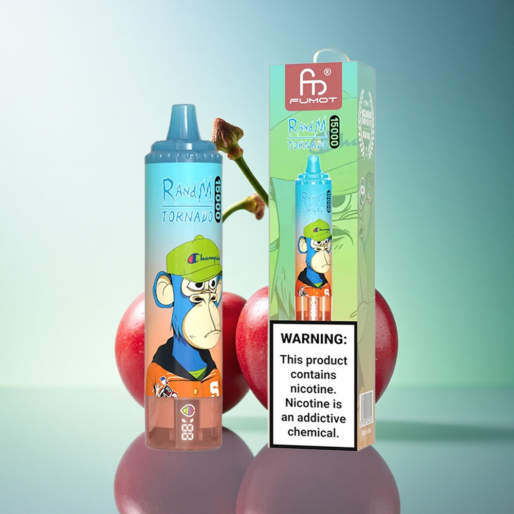 RandM Fumot Tornado 15000 Puffs Cherry Cola 25ml Mesh Coil 5% Nicotine