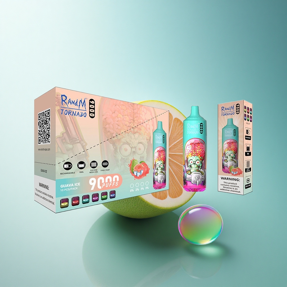 RandM Fumot Tornado 9000 Puffs Guava Ice Mesh 18mL RGB