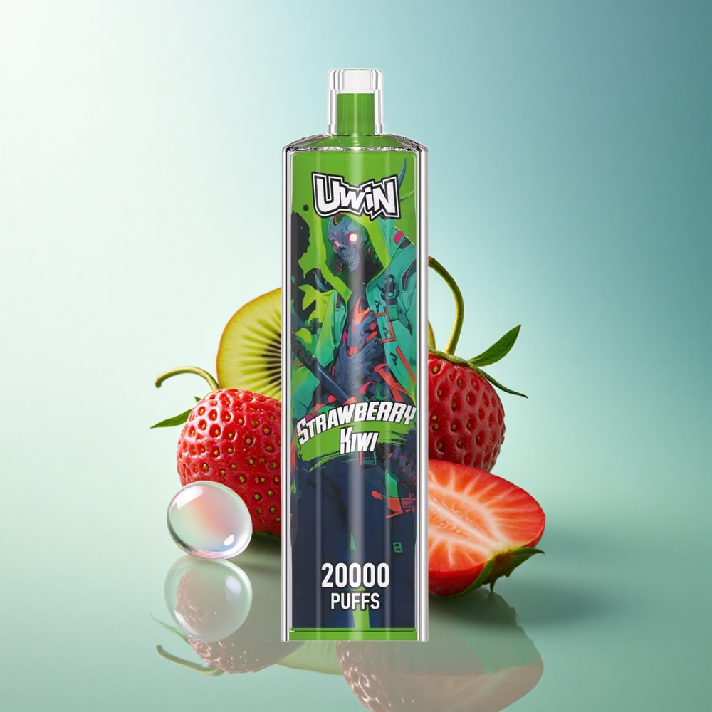 Uwin Shisha Hookah Crystal 20000 Puffs Strawberry Kiwi Mesh Coil 650mAh