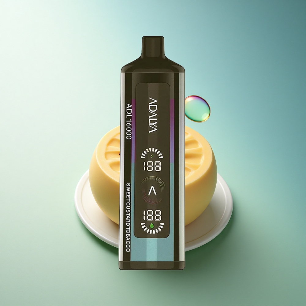 Adalya ADL 16000 PRO Puffs Sweet Custard Tobacco Digital Screen USB-C