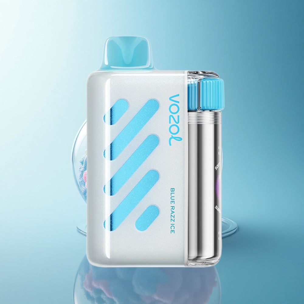 VOZOL VISTA 40000 Puffs Blue Razz Ice Rechargeable MTL Disposable Vape with 2% Nicotine and Mesh Coil