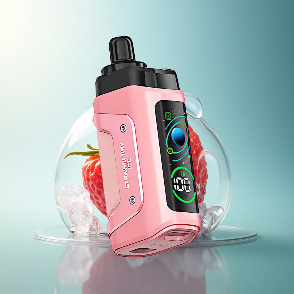 Razz Bar 45000 Puffs Strawberry Ice Mesh 650mAh Nicotine 20mg