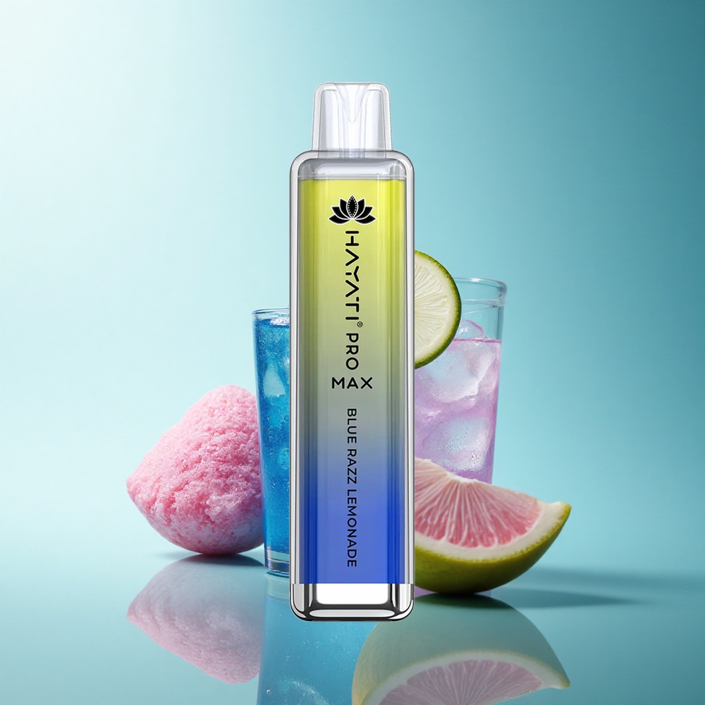 Hayati Pro Max 4000 Puffs Blue Razz Lemonade Dual Coil 1400mAh Rechargeable