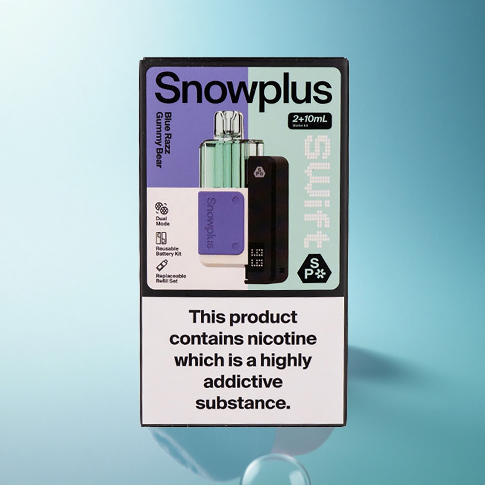 Snowplus Swift 5000 Puffs Blue Razz Gummy Bear Dual Mesh 1000 mAh 2% Nicotine