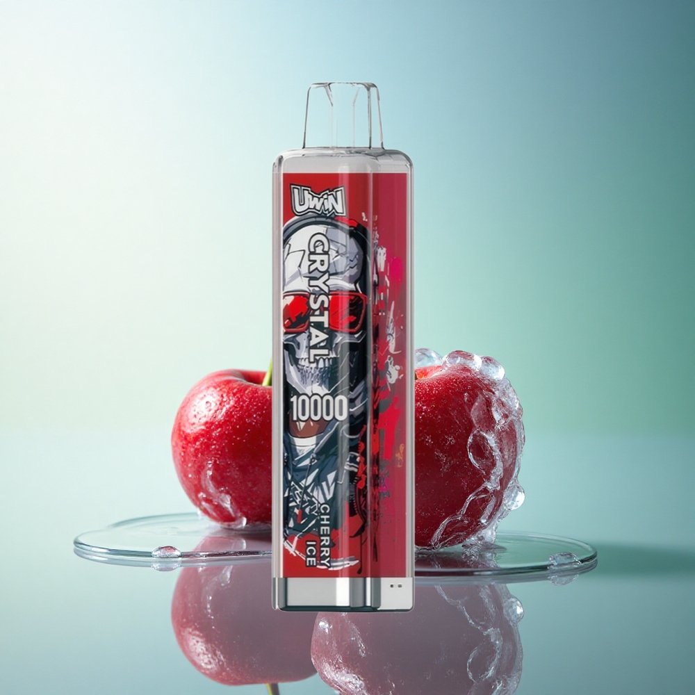 Uwin Crystal 10000 Puffs Cherry Ice RGB 650mAh 18ml Nicotine
