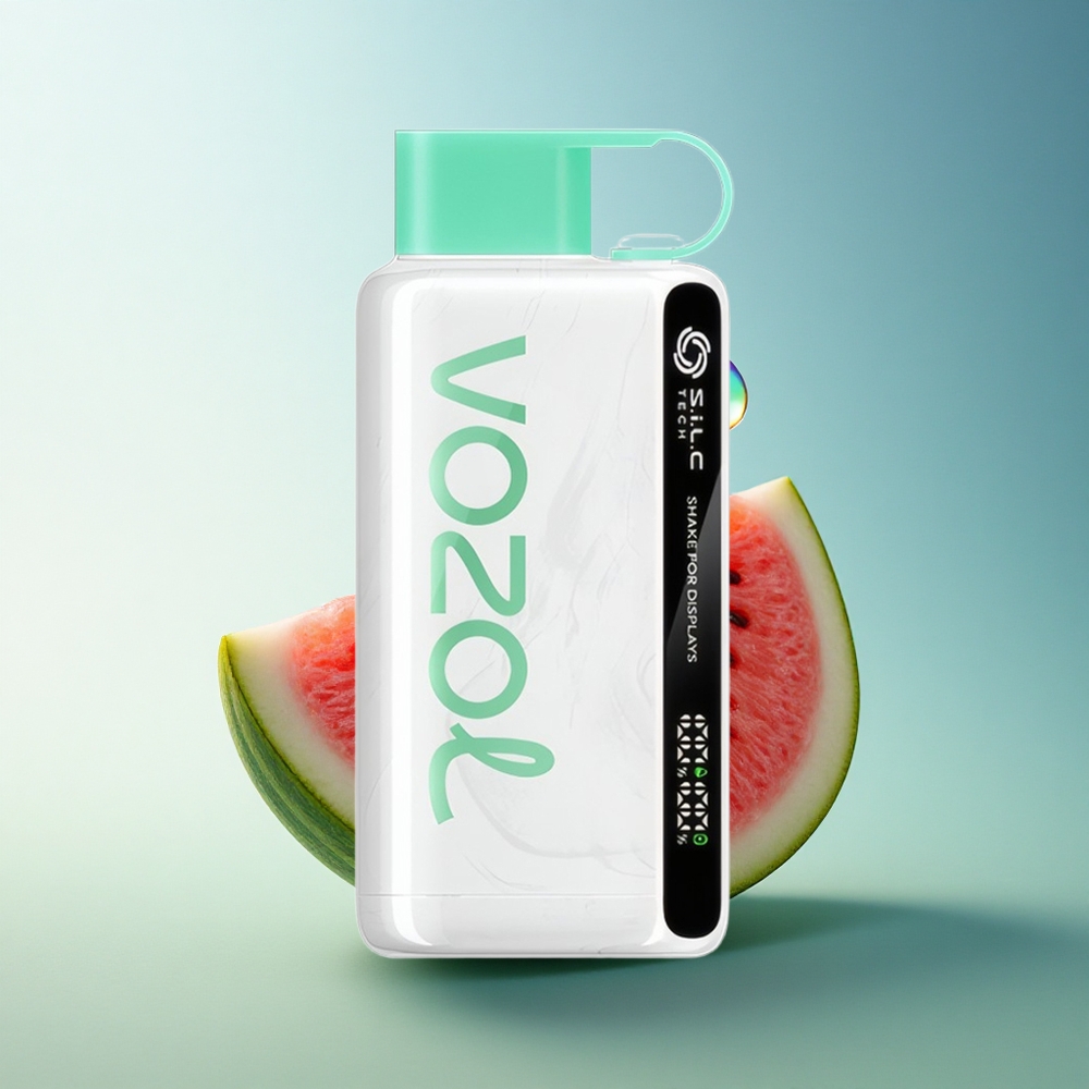 VOZOL STAR 9000/12000 Puffs Watermelon Bubble Gum Shake Display Recycled Plastic