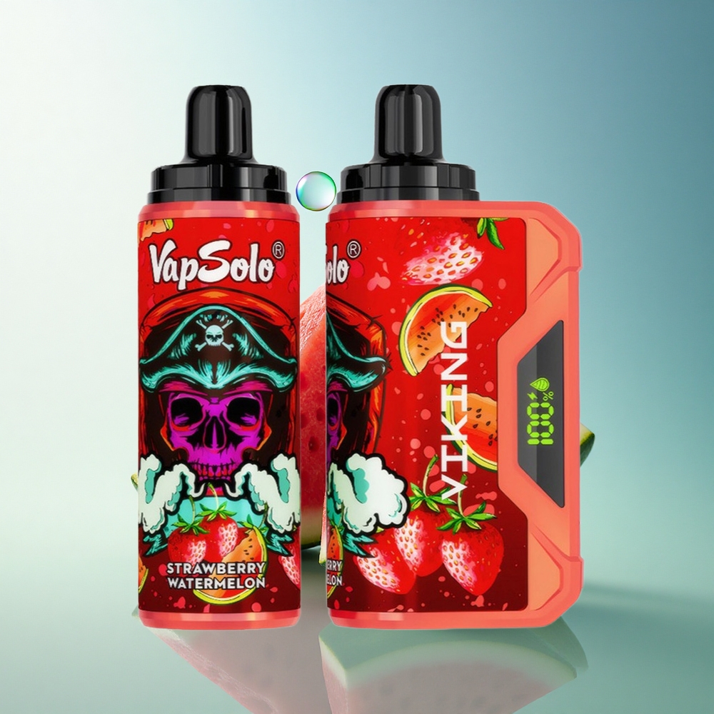 VapSolo VIKING 12000 Puffs Strawberry Watermelon 22ml Nicotine 20mg/ml Type-C