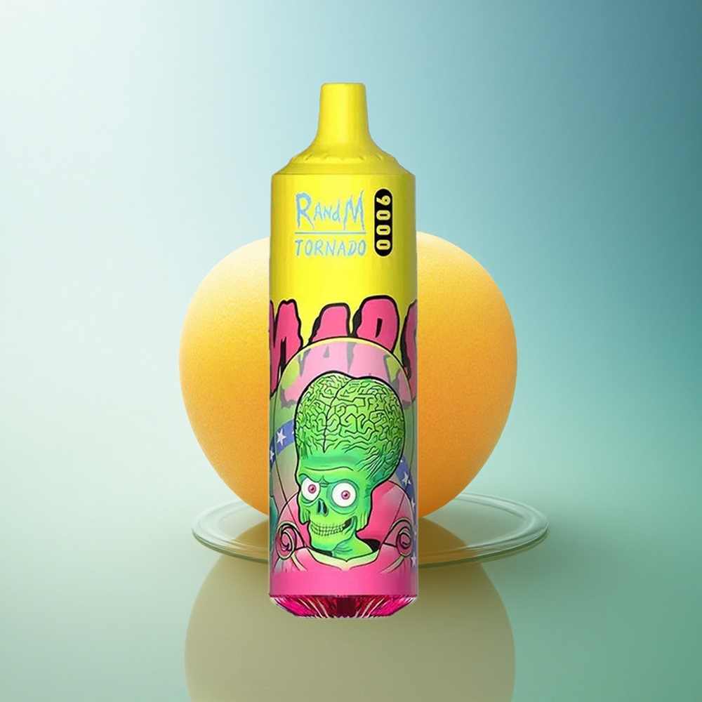 RandM Fumot Tornado 9000 Puffs Triple Mango Mesh Coil RGB Display