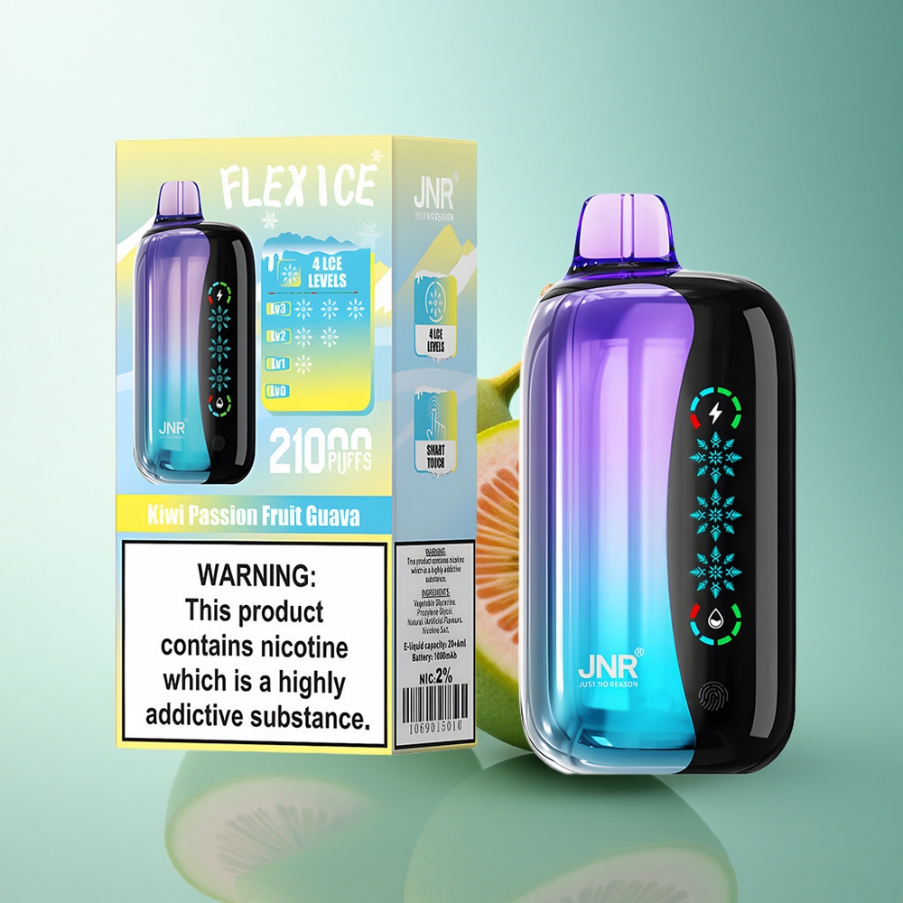 JNR Flex Ice 21000 Kiwi Passion Fruit Guava Ice Adjustable Dual Mesh Nicotine 5%